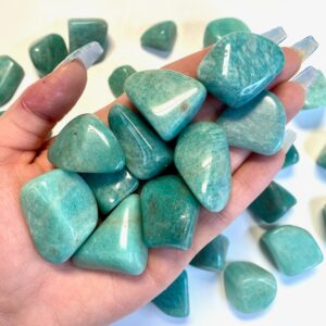 Amazonite Tumbled Stone, Amazonite Pocket Stone, Natural Amazonite, Tumbled Amazonite, T-1