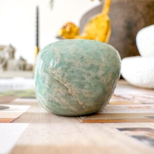 Amazonite Tumbled Stones X 3 : Natural Healing Crystals For Stress Relief