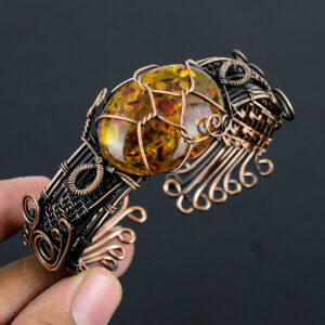 Baltic Amber Copper Cuff Bracelet Baltic Amber Bracelet Copper Wire Wrapped Cuff Bracelet Wire Wrapped Jewelry Handmade Jewelry Gift For Her Baltic Amber Copper Cuff Bracelet Baltic Amber Bracelet Copper Wire Wrapped Cuff Bracelet Wire Wrapped Jewelry Handmade Jewelry Gift For Her