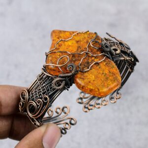 Baltic Amber Copper Cuff Bracelet Baltic Amber Bracelet Copper Wire Wrapped Cuff Bracelet Wire Wrapped Jewelry Handmade Jewelry Gift For Her Baltic Amber Copper Cuff Bracelet Baltic Amber Bracelet Copper Wire Wrapped Cuff Bracelet Wire Wrapped Jewelry Handmade Jewelry Gift For Her