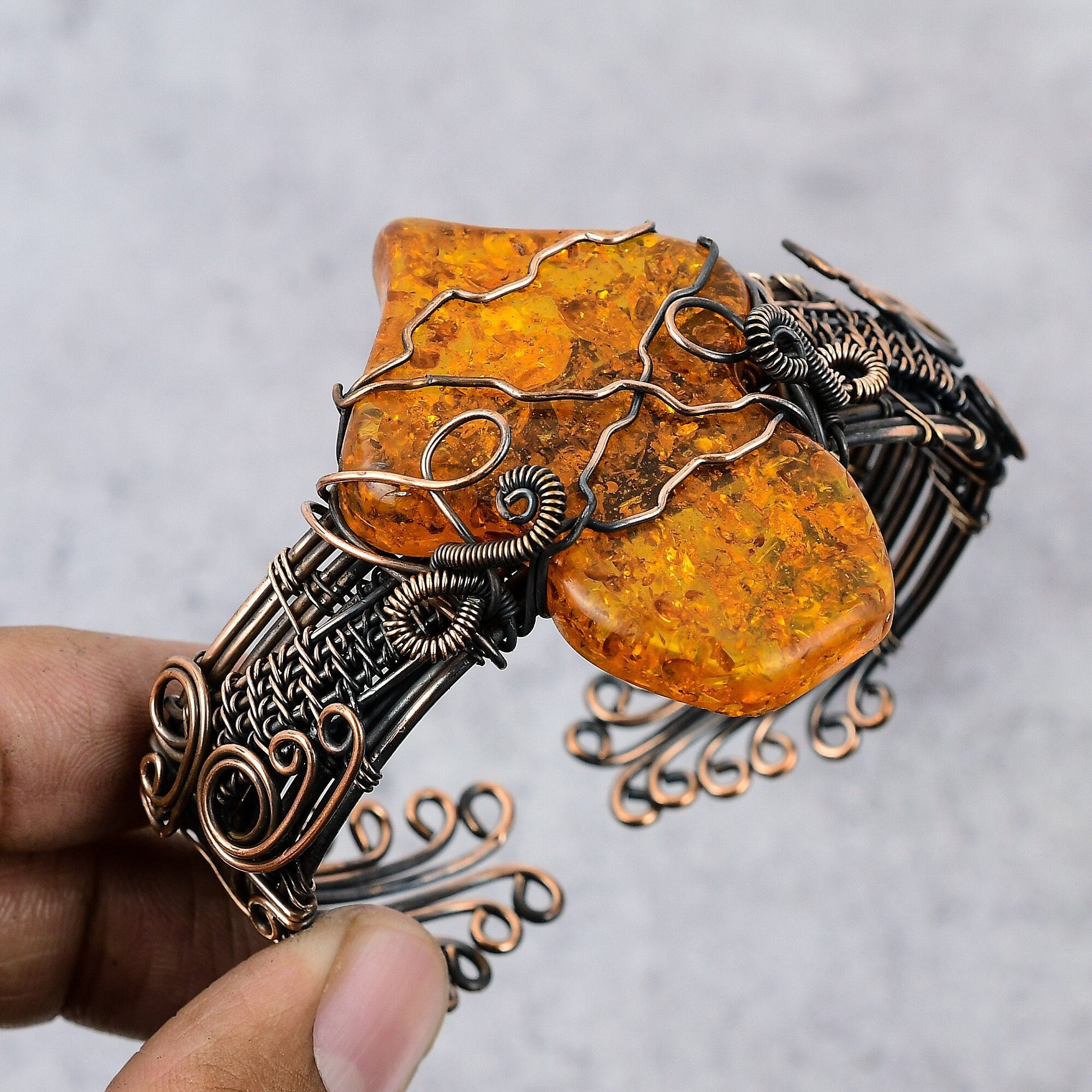 Baltic Amber Copper Cuff Bracelet Baltic Amber Bracelet Copper Wire Wrapped Cuff Bracelet Wire Wrapped Jewelry Handmade Jewelry Gift For Her Baltic Amber Copper Cuff Bracelet Baltic Amber Bracelet Copper Wire Wrapped Cuff Bracelet Wire Wrapped Jewelry Handmade Jewelry Gift For Her