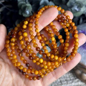 Chiapas Amber Bracelet , 5mm Chiapas Amber Bracelet , 5mm