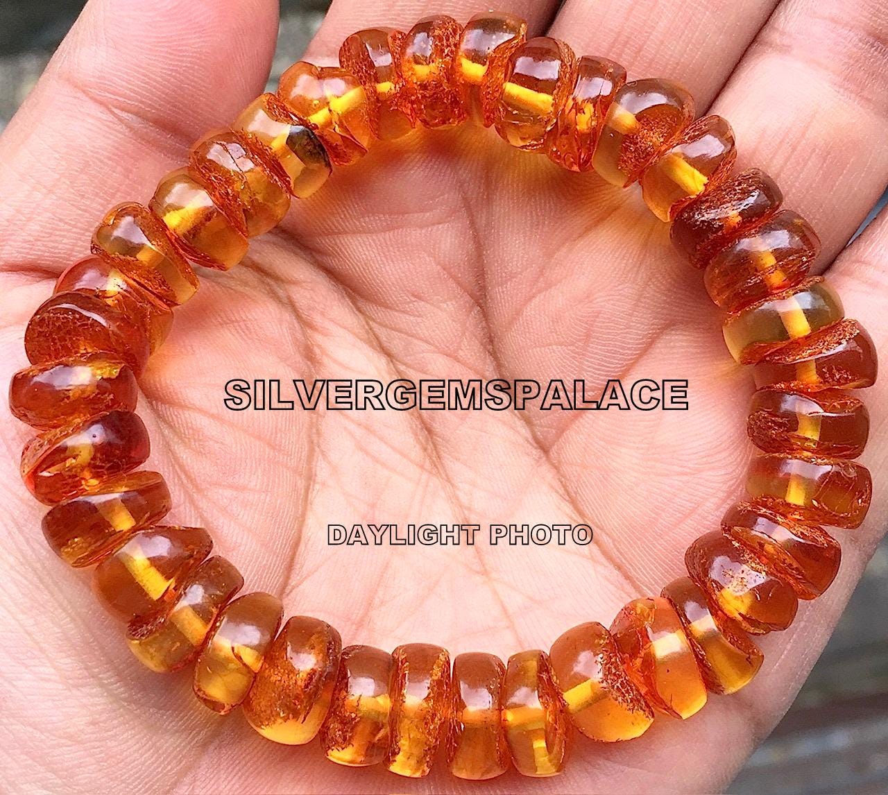 Natural Amber Smooth Rondelle Beads Real Amber Bracelet Amber Tyre Beads Baltic Amber Beads 100% Natural Amber Beads Jewelry Making Beads.