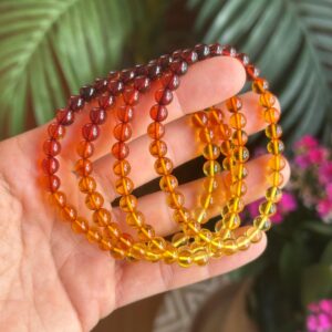 Ombré Baltic Cognac Amber Bracelet 6mm