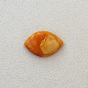 Baltic Amber Marquise Cabochon 14x20mm Natural Loose Opaque Gemstone 3.73ct