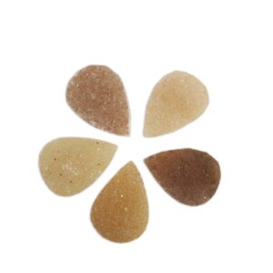 Druzy Teardrop Cabochon Amber - Undrilled (RK35B18-01)