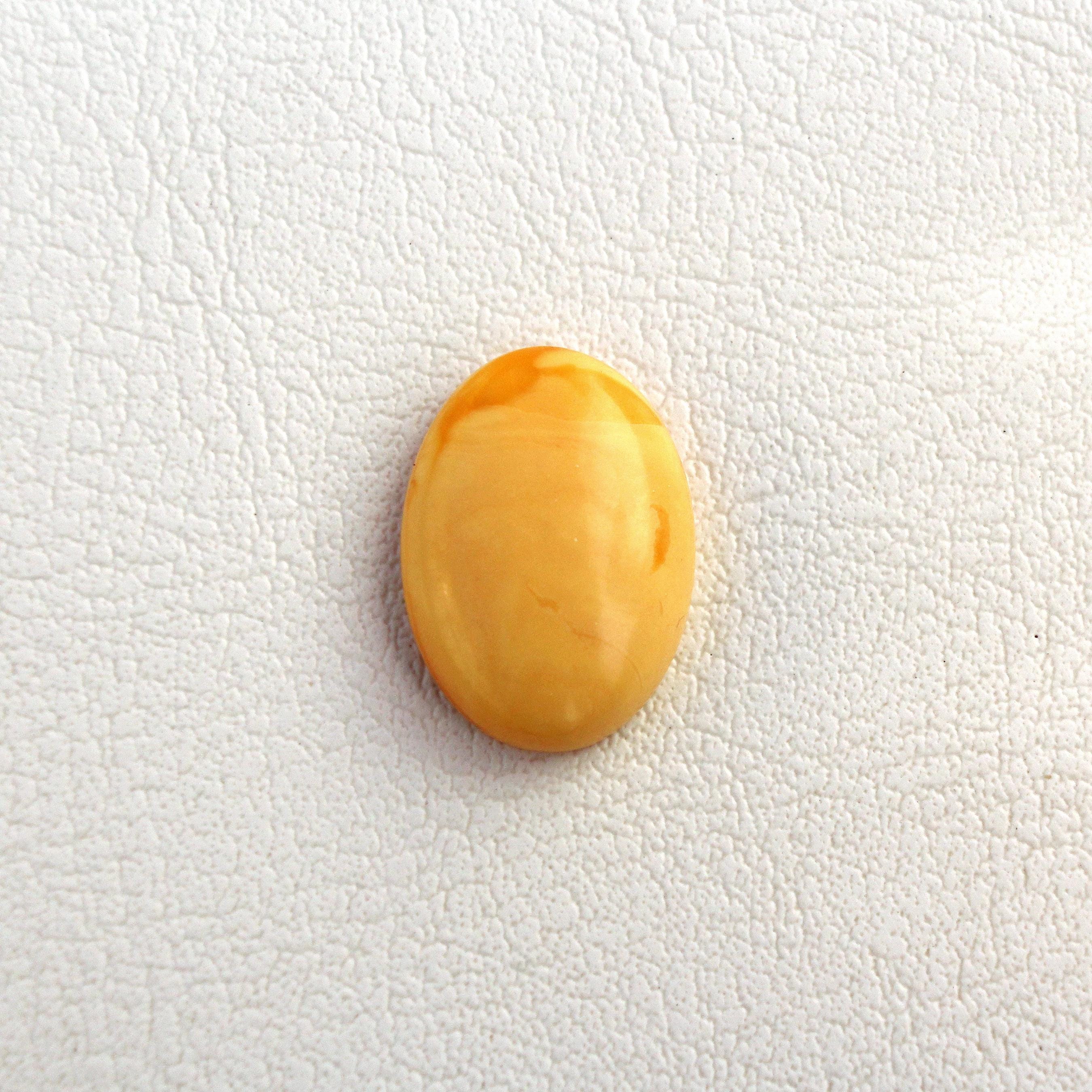 Natural Baltic Amber Oval Cabochon Gemstone 13x18mm Loose Stone For Jewelry 3.34ct