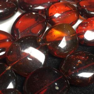 Aaa Quality- Natural Amber Smooth Oval Tumble/nuggets Shape Honey Brownish Color Loose Gemstone Beads Strand 16 Inch For Jewelry Making