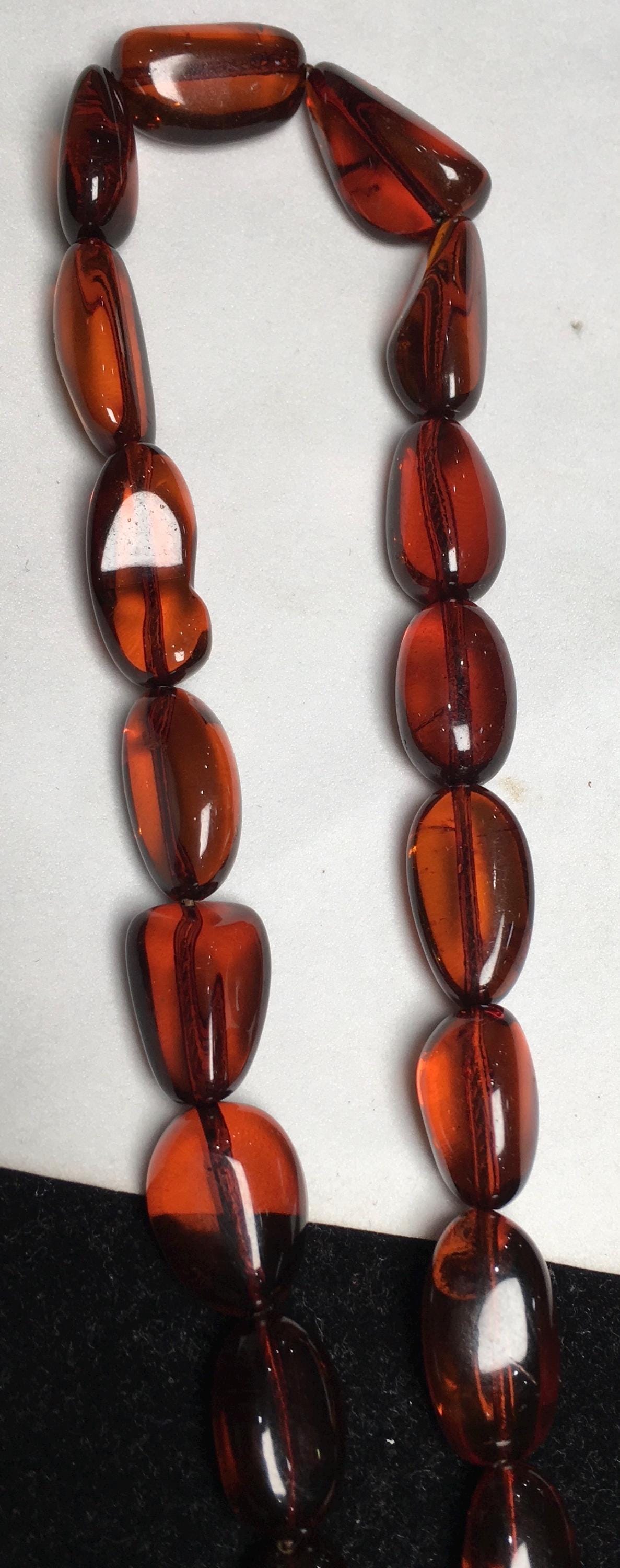 Aaa Natural Amber Smooth Oval/nuggets Shape Honey Brownish Color Loose Gemstone Beads Strand 16 Inch Loose Wholesale Loose Beads For Jewelry