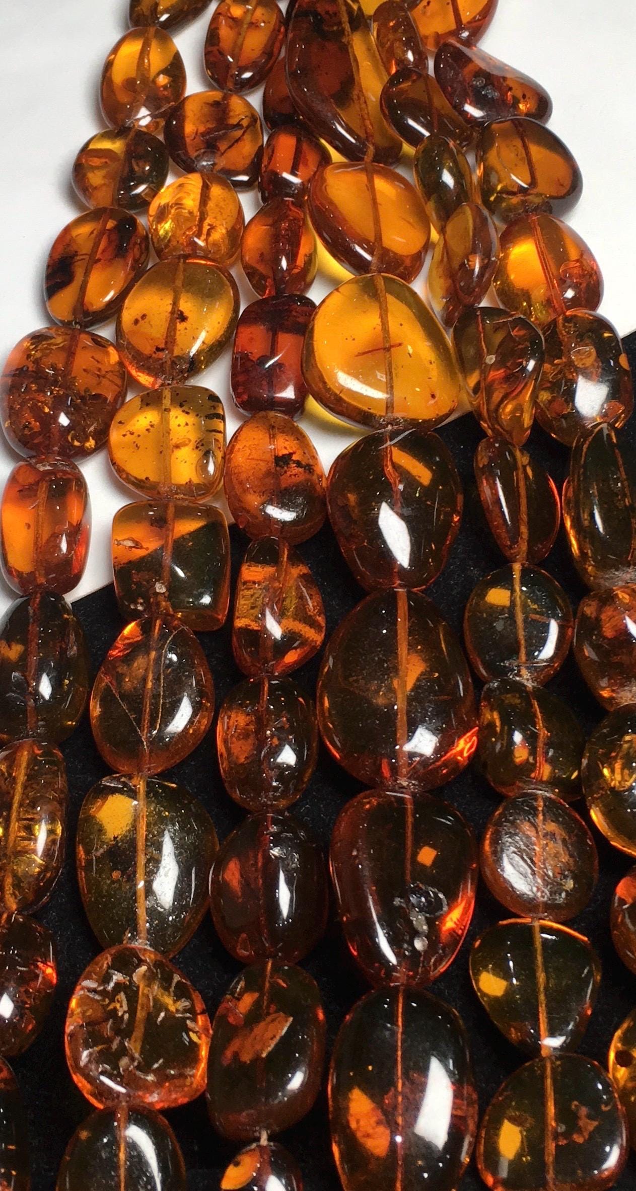 Natural Amber Smooth Oval Tumble/nuggets Shape Honey Brownish Color Loose Gemstone Beads Strand 16 Inch For Jewelry Making, Chakra Beads Natural Amber Smooth Oval Tumble/nuggets Shape Honey Brownish Color Loose Gemstone Beads Strand 16 Inch For Jewelry Making, Chakra Beads
