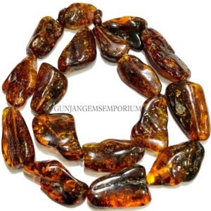Rare Fossilised Natural Baltic Amber Nuggets Genuine Orange Amber Smooth Nuggets Amber Necklace Amber Jewelry Ancient Europian Amber Peices