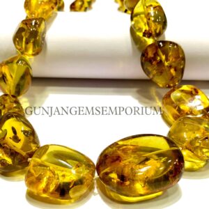 Rare Fossilised Natural Baltic Amber Nuggets Genuine Yellow Amber Smooth Nuggets Amber Necklace Amber Jewelry Ancient Europian Amber Peices