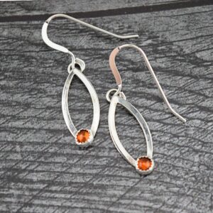 Handcrafted Sterling Silver Baltic Amber Earrings