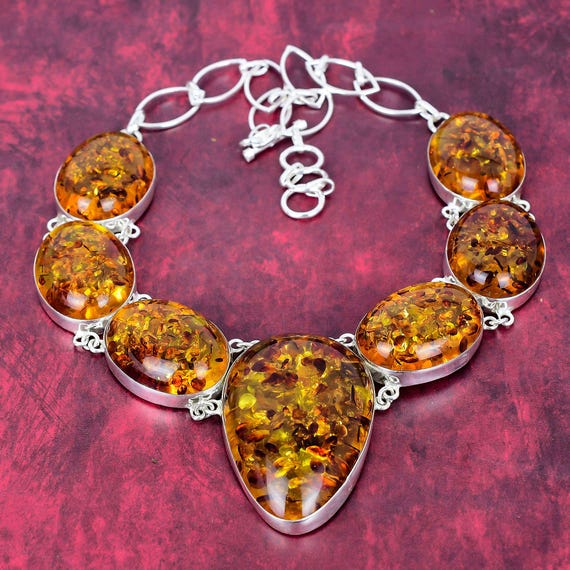Amber Necklace, 925 Sterling Silver Jewelry Baltic Amber Gemstone Silver Necklace, Handmade Bohemian Jewelry, Gemstone, Unique Gift For Her Amber Necklace, 925 Sterling Silver Jewelry Baltic Amber Gemstone Silver Necklace, Handmade Bohemian Jewelry, Gemstone, Unique Gift For Her