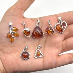 Baltic Amber Sterling Silver Pendant: Handmade Gemstone Jewelry Baltic Amber Sterling Silver Pendant: Handmade Gemstone Jewelry