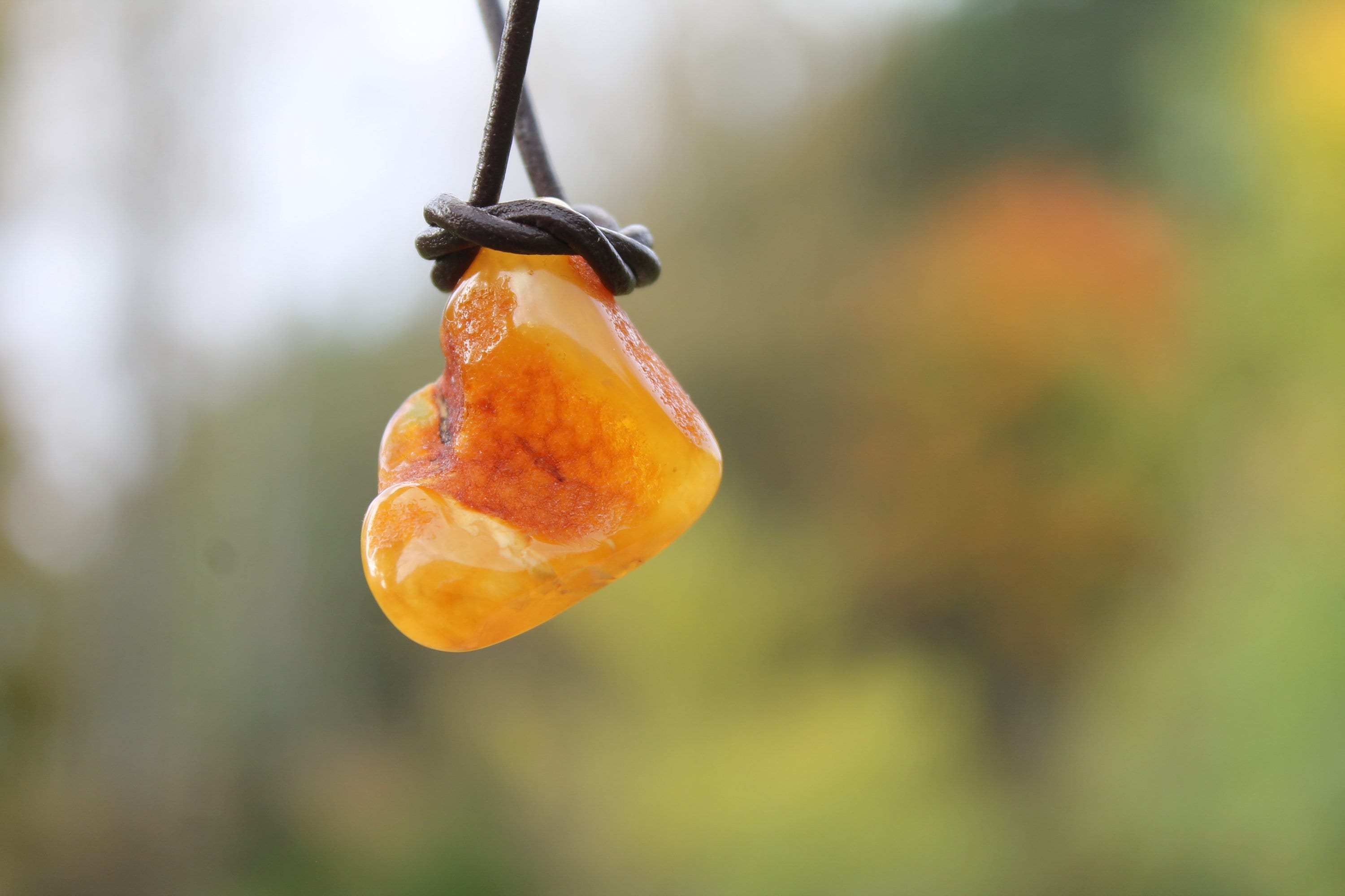 Hunter Pendant Raw Baltic Amber Necklace Tribal Dude Dad Gift Earthy Colors Charm Pagan Healing Amber Mens Jewelry Neolithic