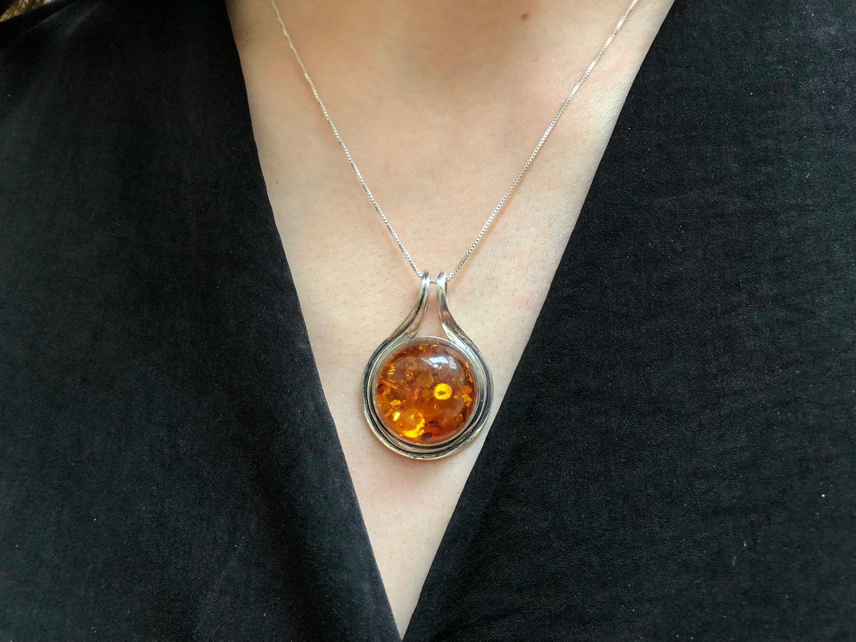 Natural Amber Pendant, Large Amber Pendant, Amber Pendant, Round Yellow Pendant, Genuine Amber Pendant, Large Amber, Big Silver Pendant Natural Amber Pendant, Large Amber Pendant, Amber Pendant, Round Yellow Pendant, Genuine Amber Pendant, Large Amber, Big Silver Pendant