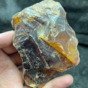 Certified Natural Red Amber Rough | Transparent Uncut Stone 100g 85x70x28mm