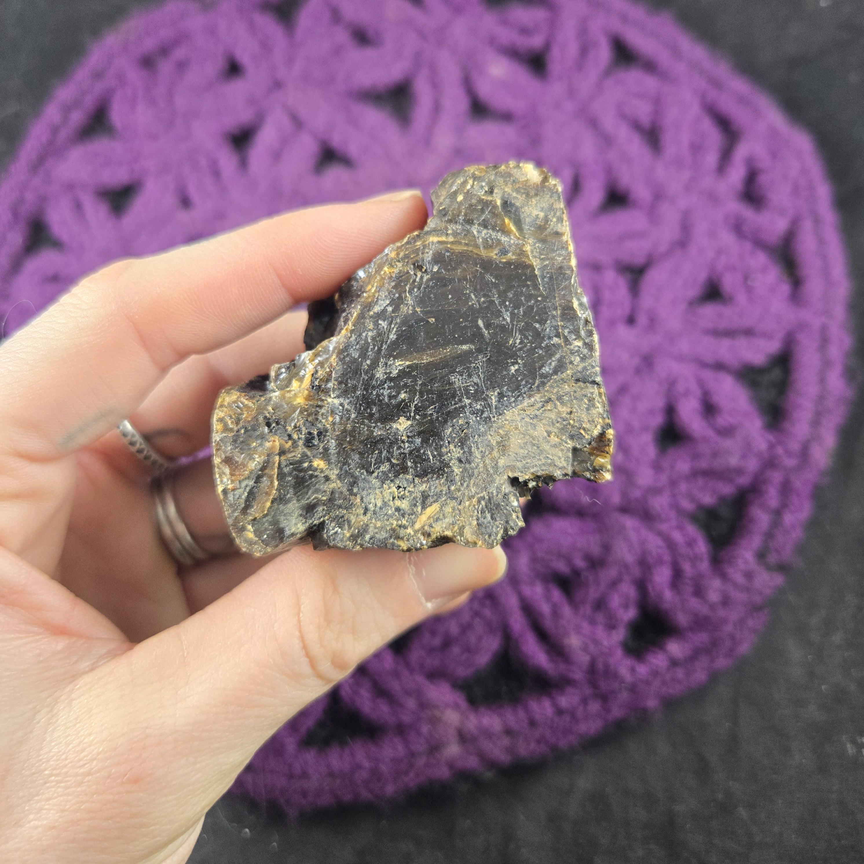Amber Raw Crystal Uv Blue Amber Rough Stones Palm Stone Unique Uv Reactive Indonesia