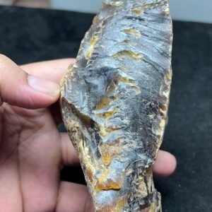 Massive Natural Amber Rough Stone | Transparent Red Chunk 235g 150x75x60mm