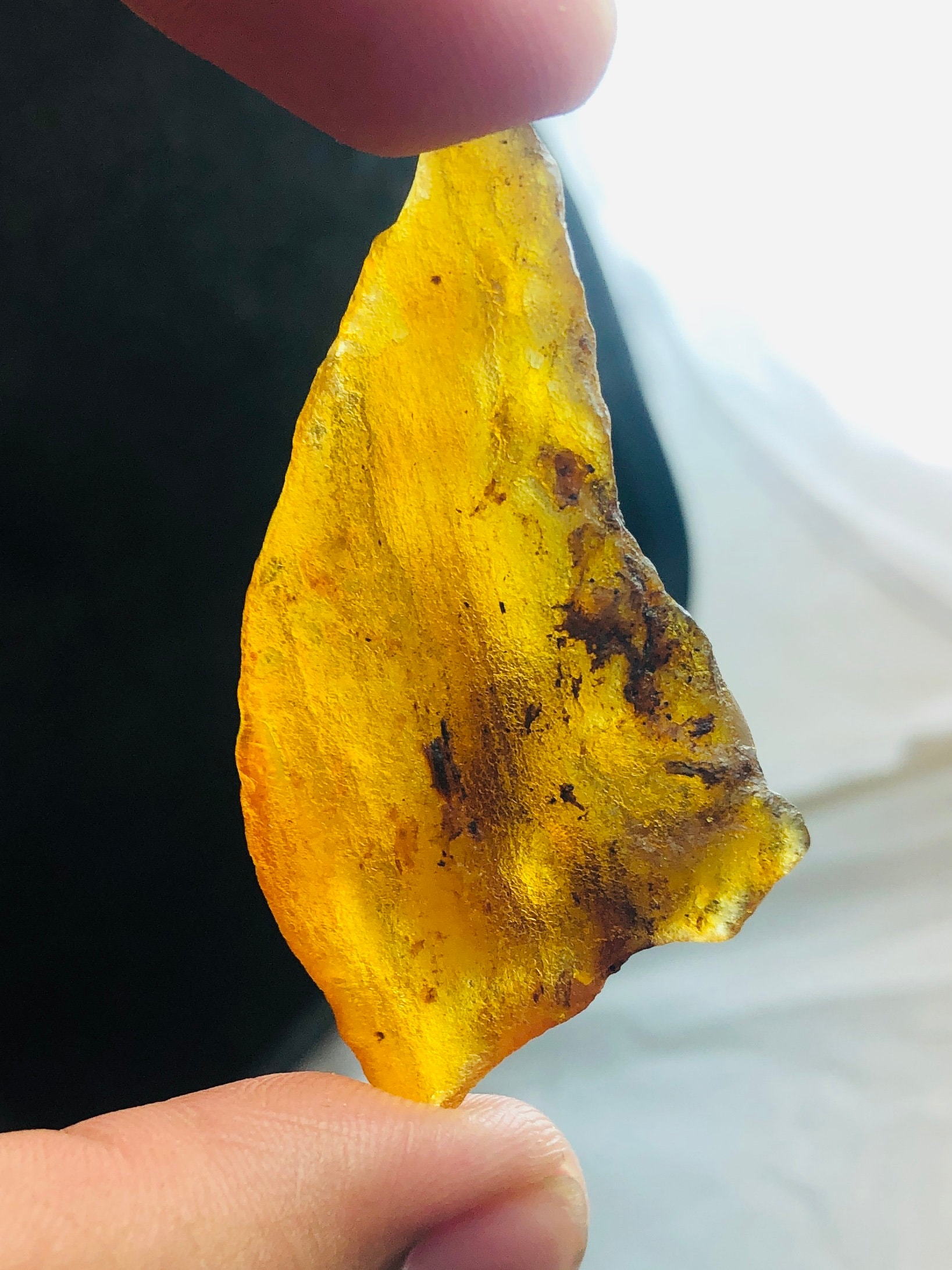 Natural Baltic Amber Rough | Honey Yellow Fossil Resin 7g