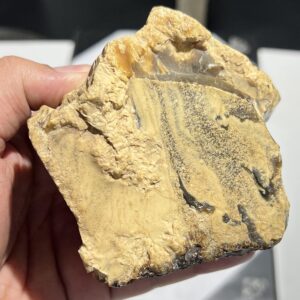 Natural Butterscotch Amber Rough Stone | Raw Fossil Resin Specimen 345g 100x95x70mm