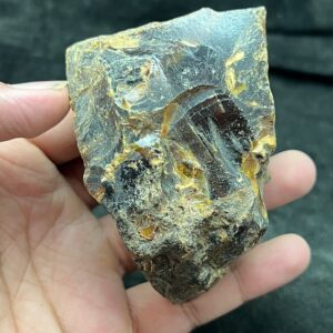 Natural Red Amber Rough | Transparent Uncut Stone Chunk 146.2g 90x60x45mm