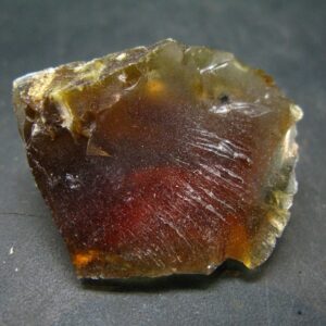 Rare Large Blue Amber Raw Piece Fluorescent From Indonesia - 1.5" - 7.61 Grams