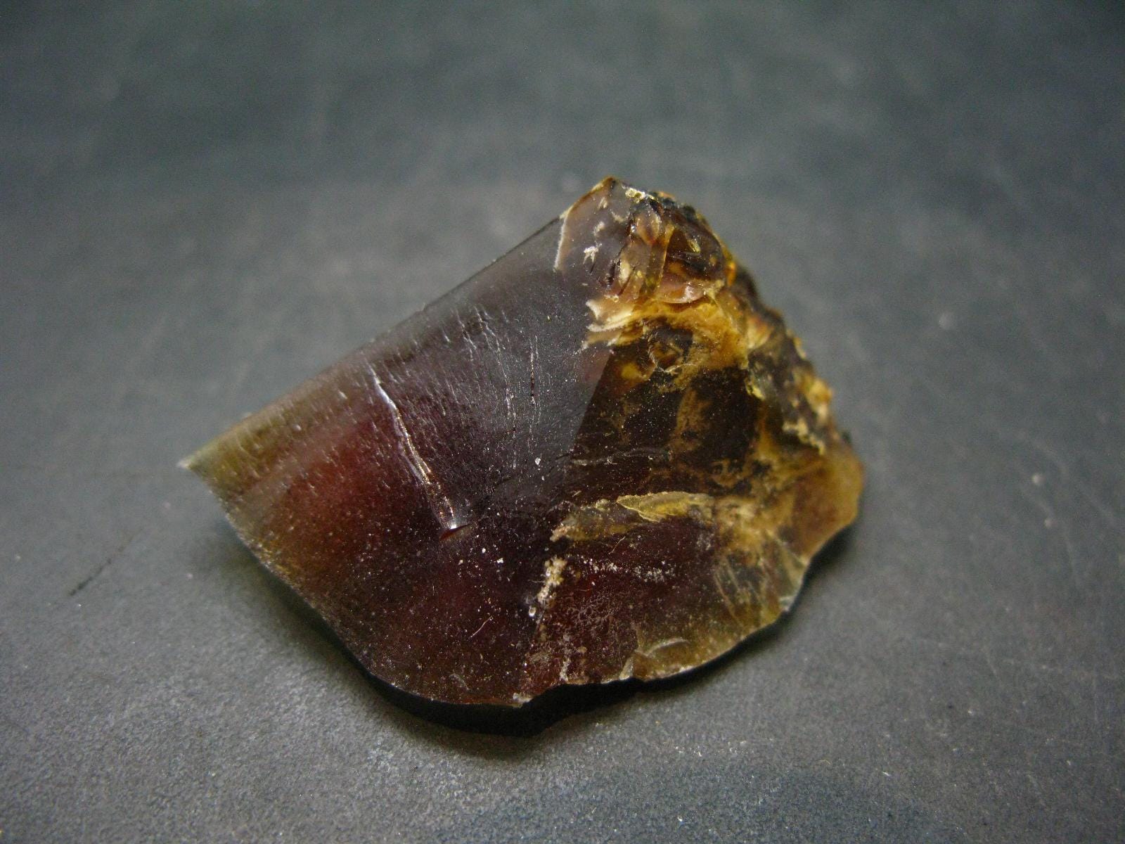 Rare Large Blue Amber Raw Piece Fluorescent From Indonesia - 1.5" - 8.34 Grams