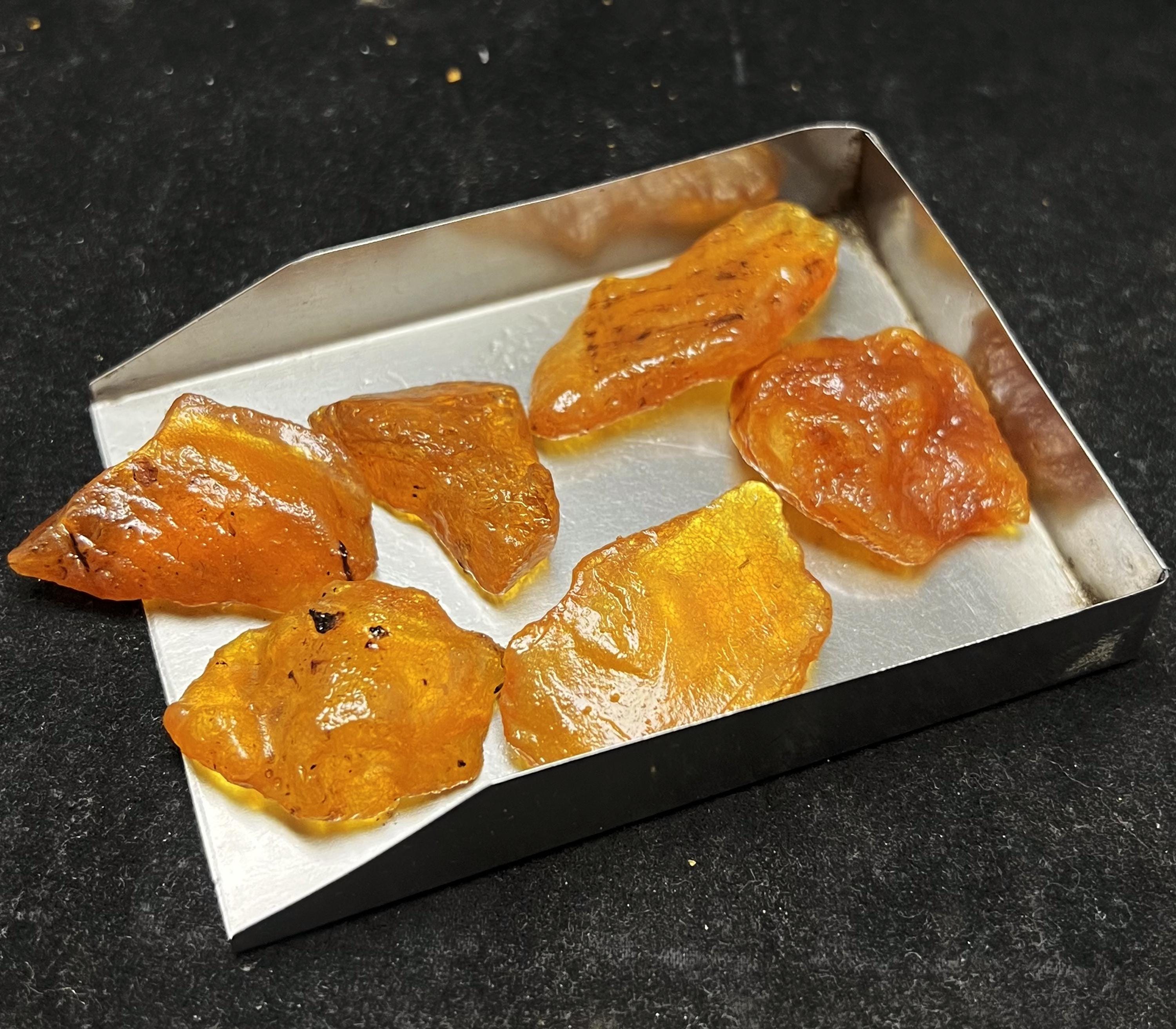 Real Amber Rough Lot | Transparent Natural Golden Amber 30-40mm
