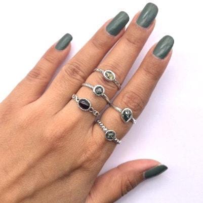 Green Baltic Amber Ring: 925 Sterling Silver Gemstone Jewelry Green Baltic Amber Ring: 925 Sterling Silver Gemstone Jewelry