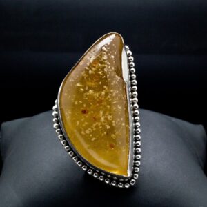 Sterling Silver Copal Amber Ring Size 7