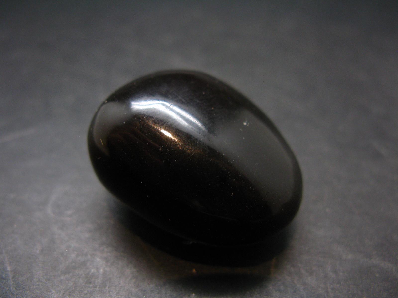 Rare Large Blue Amber Tumbled Piece Fluorescent From Indonesia - 1.3" - 10.76 Grams