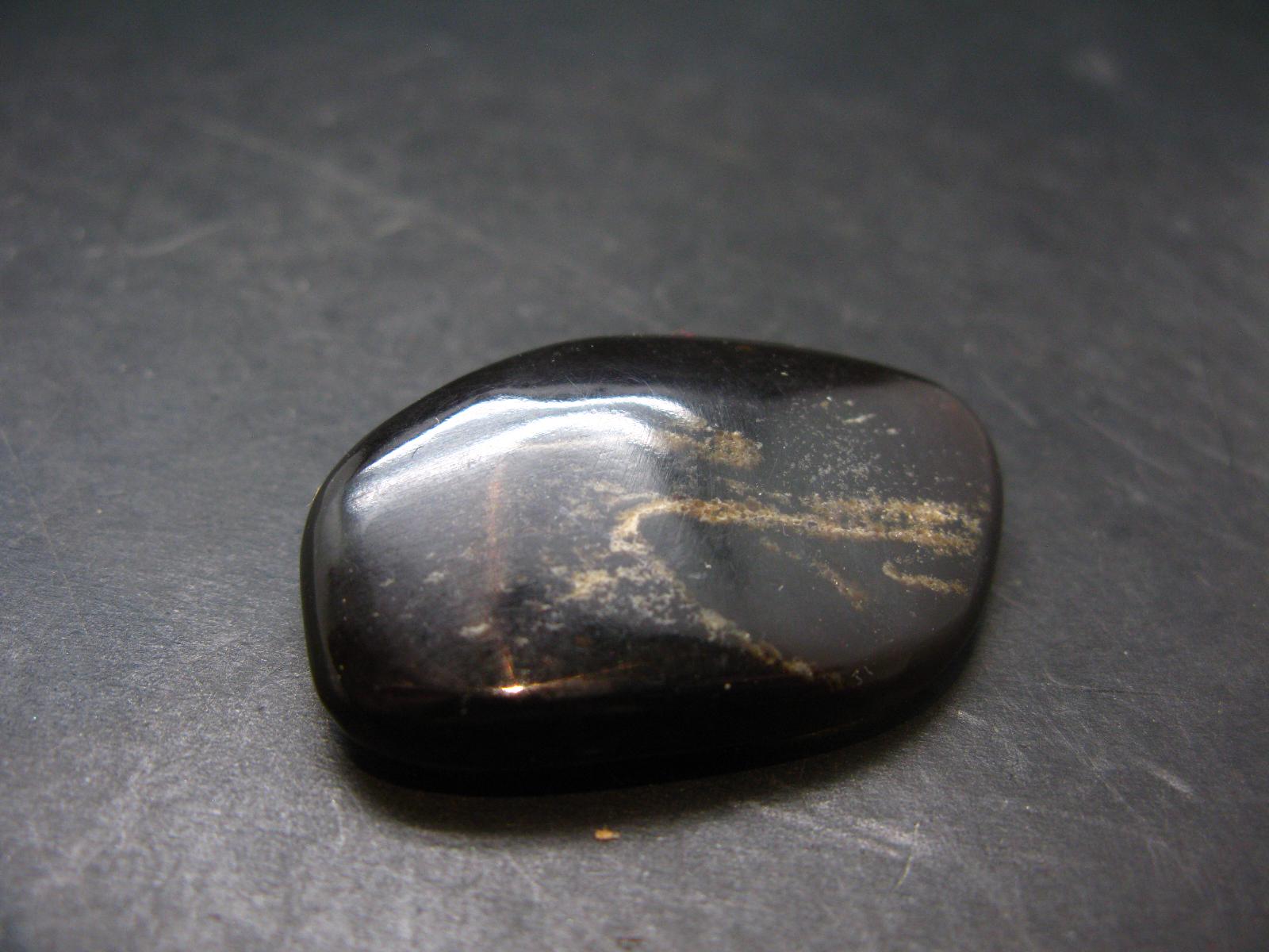 Rare Large Blue Amber Tumbled Piece Fluorescent From Indonesia - 1.7" - 7.69 Grams