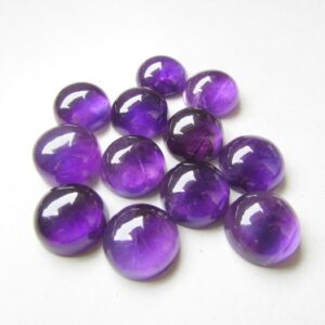 15mm Round Amethyst Cabochon: Loose Gemstone (si Quality) 15mm Round Amethyst Cabochon: Loose Gemstone (si Quality)