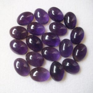 Aa Quality Amethyst Cabochon: 10x14mm Oval Purple Gemstone Aa Quality Amethyst Cabochon: 10x14mm Oval Purple Gemstone