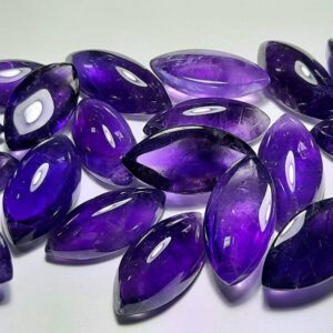 African Amethyst Marquise Cabochon: Natural Gemstone For Jewelry Making 8x16 Mm To 20x40 Mm African Amethyst Marquise Cabochon: Natural Gemstone For Jewelry Making 8x16 Mm To 20x40 Mm