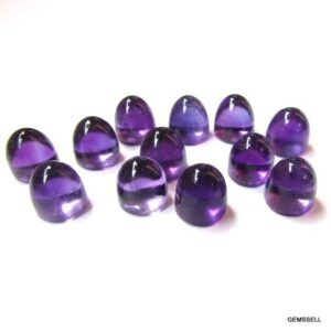 Amethyst Bullet Cabochon, 8mm Aaa Gemstone