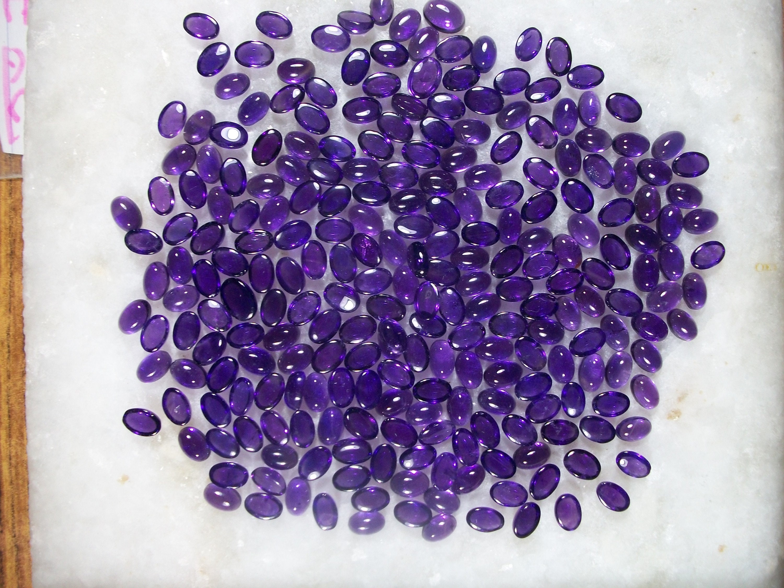 Natural African Amethyst Oval Cabochon: Calibrated Gemstone