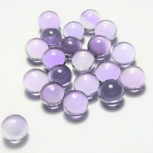 Natural Amethyst Cabochon Ball: 6x6 Mm Round Gemstone Natural Amethyst Cabochon Ball: 6x6 Mm Round Gemstone