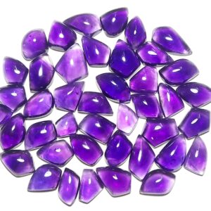 Natural Amethyst Cabochon: Freeform Gemstone For Jewelry Making Natural Amethyst Cabochon: Freeform Gemstone For Jewelry Making