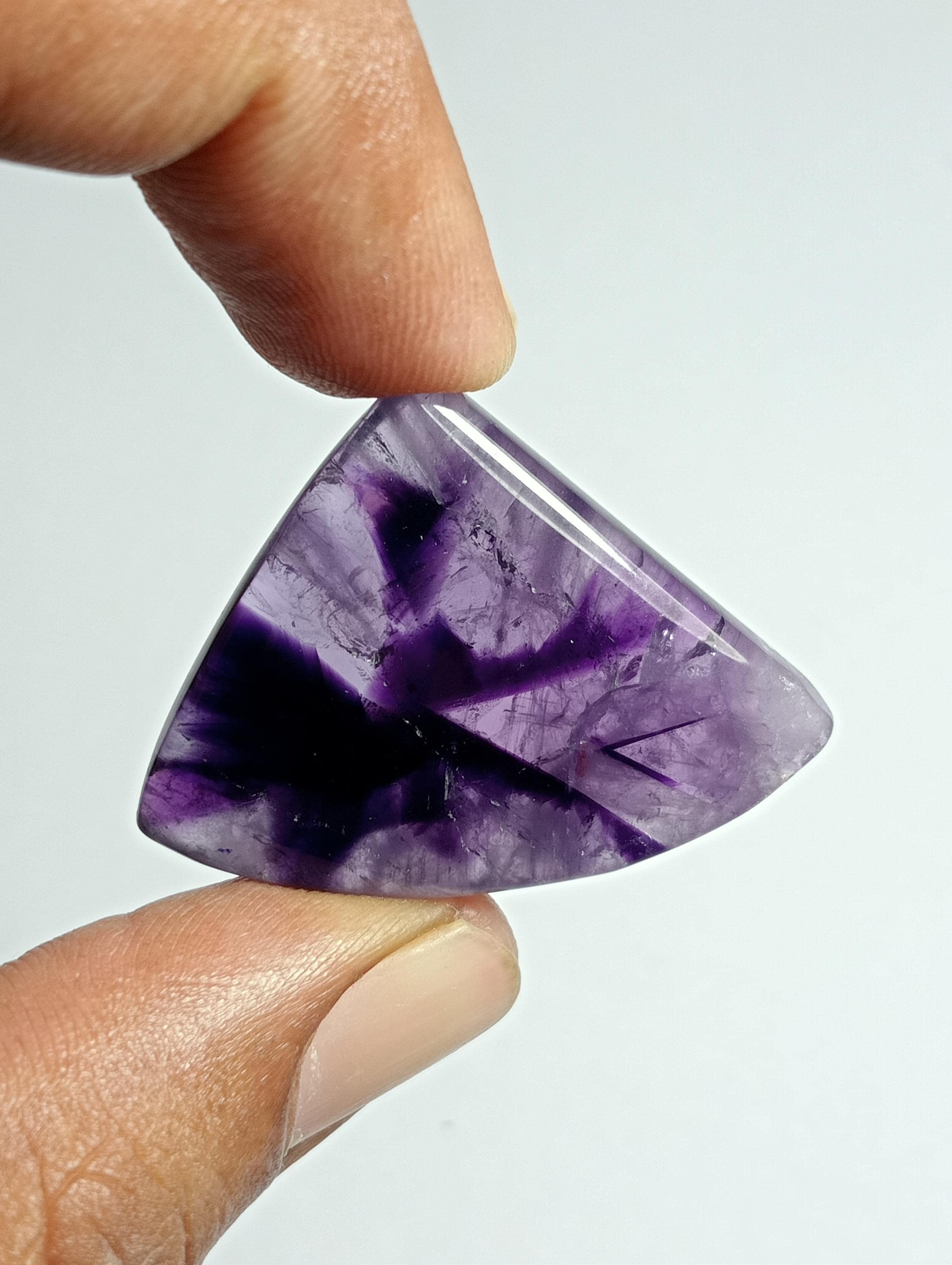 Natural Amethyst Cabochon: Loose Gemstone For Jewelry Making (43cts, 36 X 27 Mm)