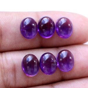 Natural Amethyst Cabochon: Oval Gemstone Pendant for Jewelry Natural Amethyst Cabochon: Oval Gemstone Pendant for Jewelry