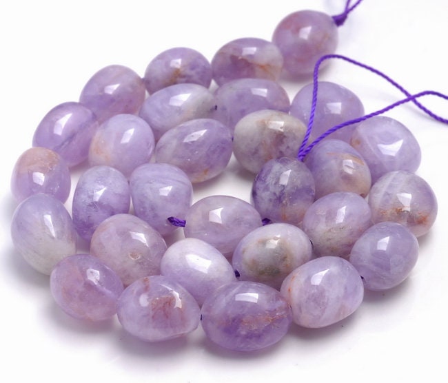 16x13-13x11mm Smooth Lavender Amethyst Gemstone Grade A Pebble Loose Beads 15.5 Inch Full Strand (80003374-b87) 16x13-13x11mm Smooth Lavender Amethyst Gemstone Grade A Pebble Loose Beads 15.5 Inch Full Strand (80003374-b87)