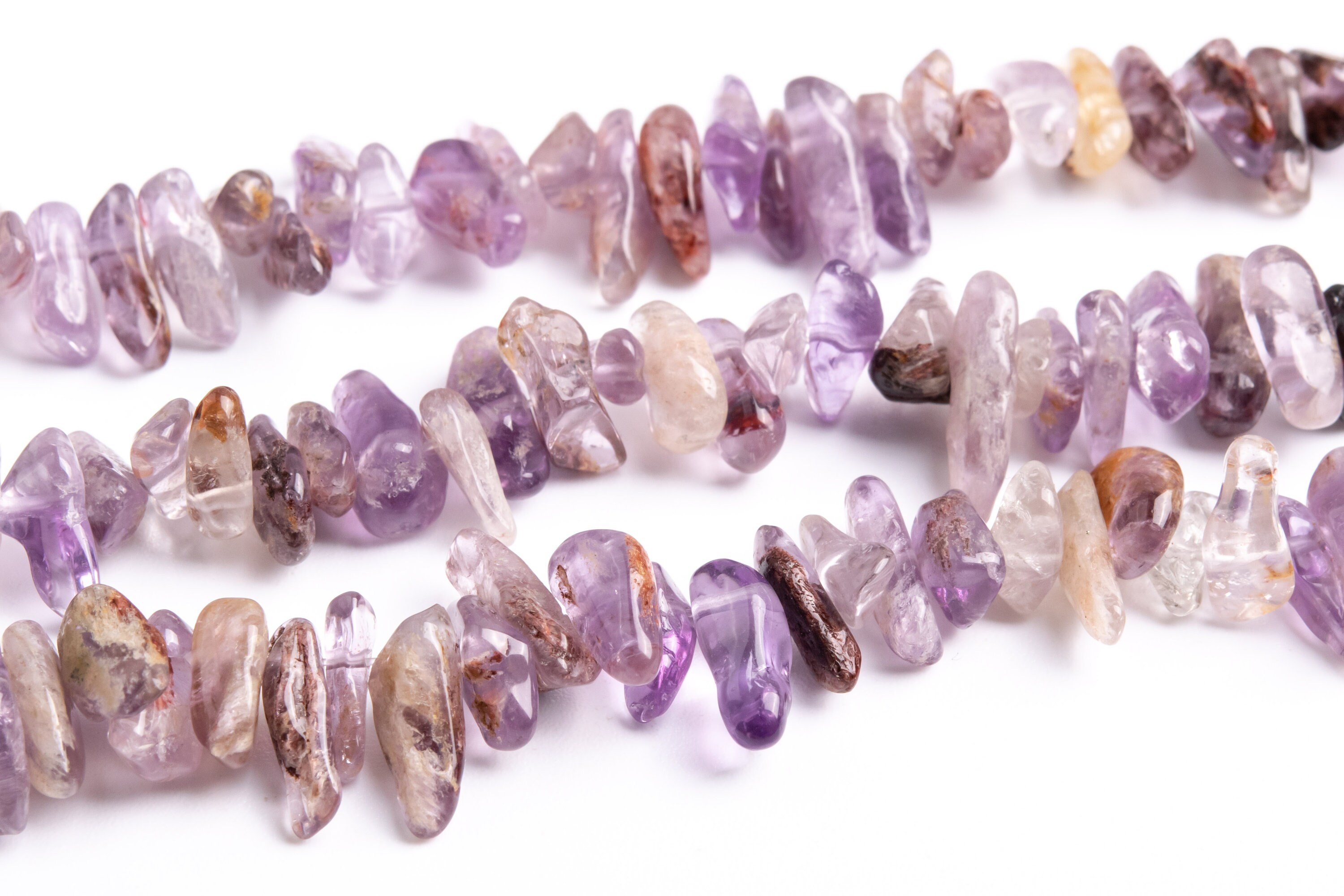 8-18x3-4mm Amethyst Cacoxenite Inclusions Quartz Beads Grade Aa Genuine Natural Pebble Chips Beads 15" / 7.5" Bulk Lot Options (118765) 8-18x3-4mm Amethyst Cacoxenite Inclusions Quartz Beads Grade Aa Genuine Natural Pebble Chips Beads 15" / 7.5" Bulk Lot Options (118765)