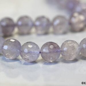 L/ Cape Amethyst 16mm Faceted Round Beads 16" Strand Enhanced Gemstone Quartz Beads For Jewelry Making