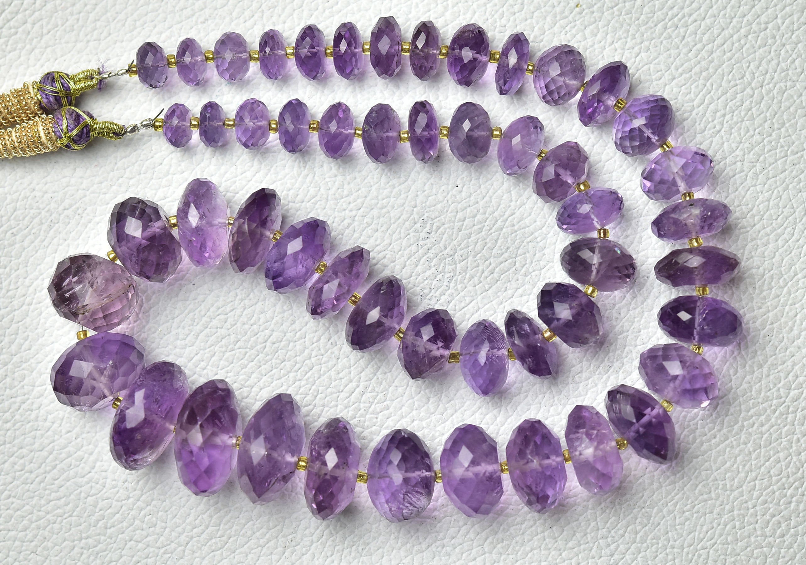 596 Cts, 18 Inch Strand Natural Amethyst Rondelle Beads Necklace 8mm To 20mm Faceted Big Rondelle Gemstone Beads Amethyst Beads No3223 596 Cts, 18 Inch Strand Natural Amethyst Rondelle Beads Necklace 8mm To 20mm Faceted Big Rondelle Gemstone Beads Amethyst Beads No3223