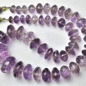 610 Cts, 17.5 Inch Strand Natural Amethyst Rondelle Beads Necklace 8mm To 20mm Faceted Big Rondelle Gemstone Beads Amethyst Beads No3227