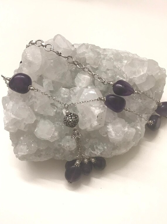 Amethyst Beaded Necklace