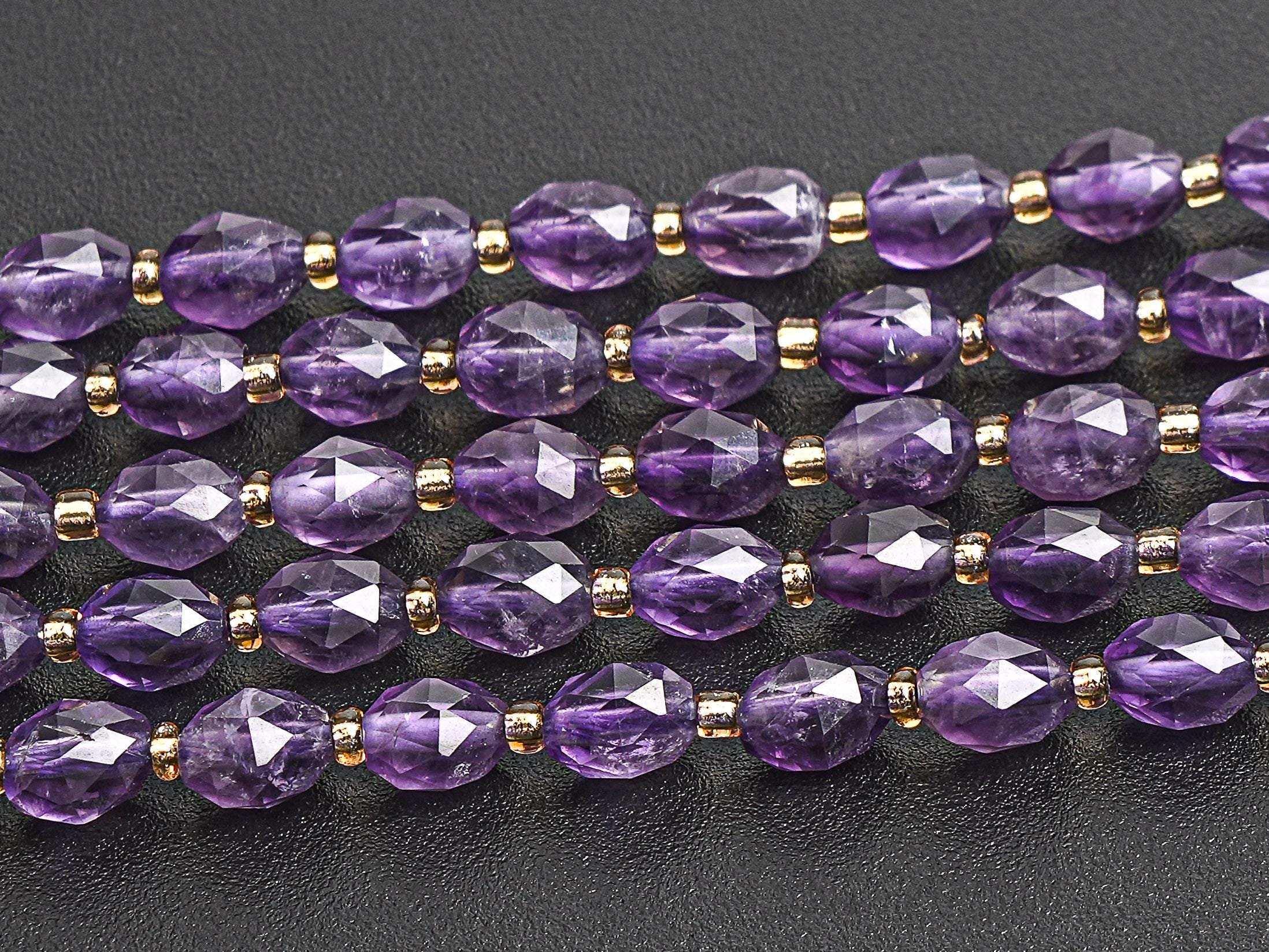 4x6mm Purple Amethyst Beads Grade Aa Genuine Natural Gemstone Drum Barrel Rice Bead Loose Beads 15" / 7.5" Bulk Lot Options 4x6mm Purple Amethyst Beads Grade Aa Genuine Natural Gemstone Drum Barrel Rice Bead Loose Beads 15" / 7.5" Bulk Lot Options